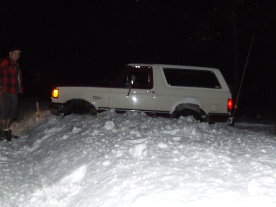 Got stuck on the edge of the road
