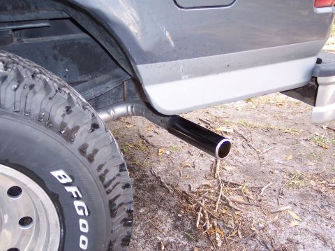 1996 Ford Bronco - Chrome tips on the custom dual exhaust