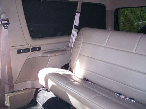 1996 Ford Bronco - The (unfortunately) unsoiled back seat