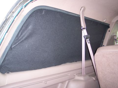 1996 Ford Bronco - Black felt on the rear windows (so I can hide in the back - I'm a private eye and sometimes do surveillance in this vehicle)