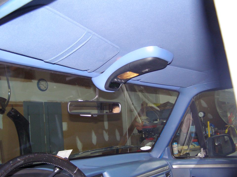 1994 Ford F-150 interior overhead console and visor