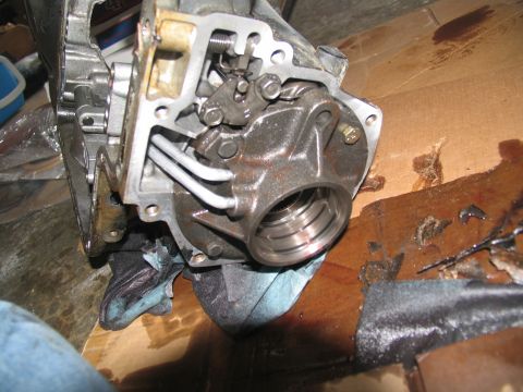 1978 Ford Bronco - Disassembled transmission part showing internal workings and metal components.