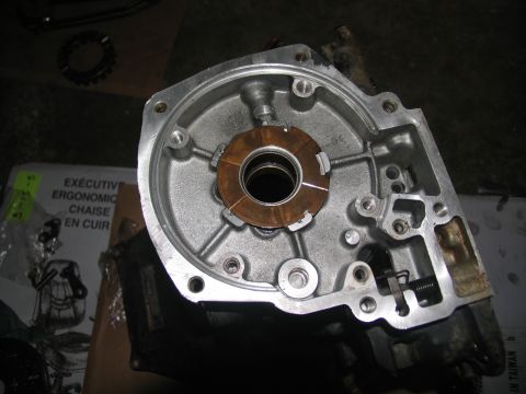 1978 Ford Bronco - Internal view of a transmission part, possibly undergoing re-build.