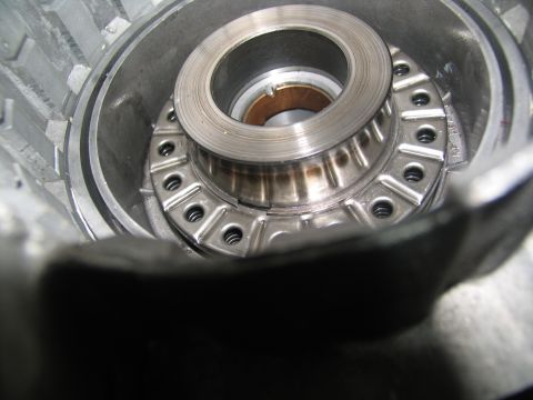 1978 Ford Bronco - This image shows a close-up view of a bearing and spring assembly within a transmission component.
