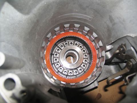 1978 Ford Bronco - A transmission clutch pack, a component of the transmission rebuild, is shown in detail.