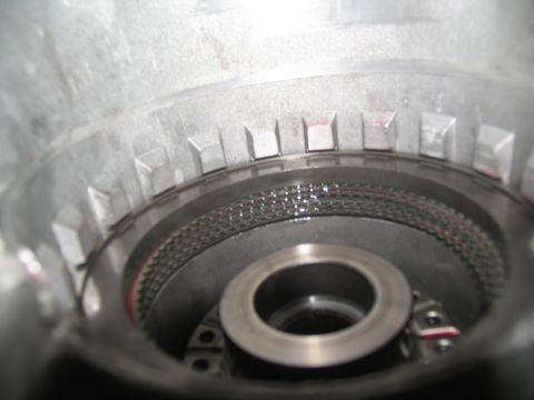 1978 Ford Bronco - Transmission torque converter clutch assembly showing internal components and metal fins.