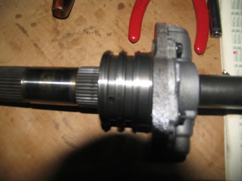 1978 Ford Bronco - Close-up of a transmission component, possibly undergoing a rebuild.