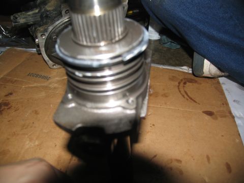 1978 Ford Bronco - A transmission component is shown, possibly during a rebuild or repair process.
