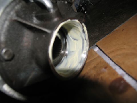 1978 Ford Bronco - Greased splined metal part, likely a vehicle component, shown in detail.