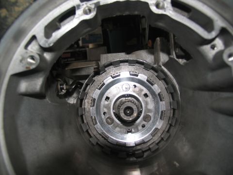 1978 Ford Bronco - Internal view of a transmission clutch pack, with some background components visible.