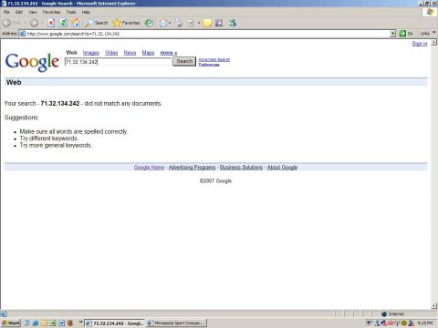 1989 Ford Probe - A Google search for the IP address 71.32.134.242 yielded no matching documents, with suggestions to check spelling and try different keywor…