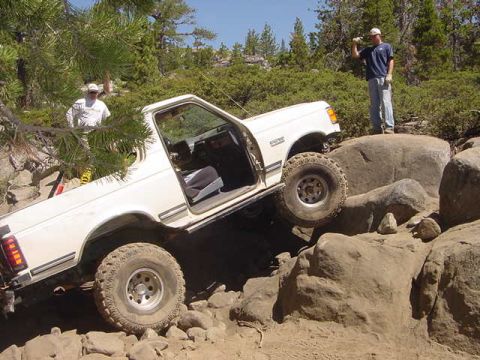 1991 Ford Bronco - soup bowl on the rubicon trail! This pic does work - Ignor the x