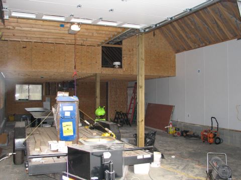 1992 Ford Bronco - My trailer with 10k lbs bend-pak lift waiting for install