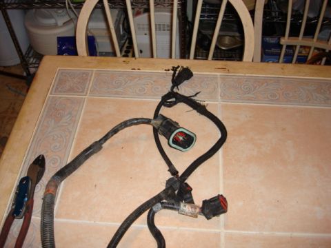 1983 Ford Bronco - this is the front part of the harness. the main plug, anti lock valve plug, wiper,