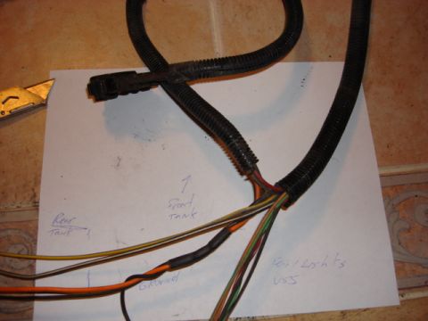 1983 Ford Bronco - this is the different plugs labled