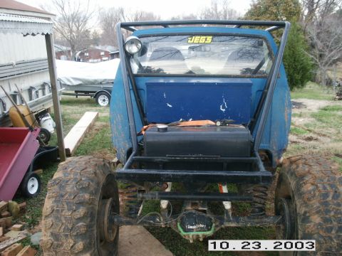 1992 Ford Mustang - This heavily modified pickup truck features a custom roll cage and an auxiliary fuel tank mounted in the bed.