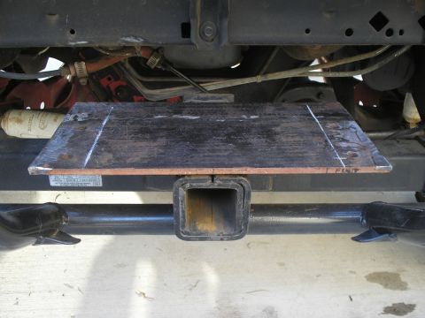 1990 Ford Bronco - showing where I need to drill mounting holes