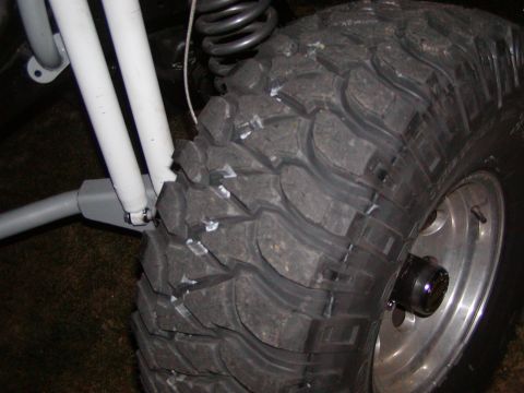 1991 Ford Bronco - Off-road tire and suspension detail, likely from a modified truck or SUV.
