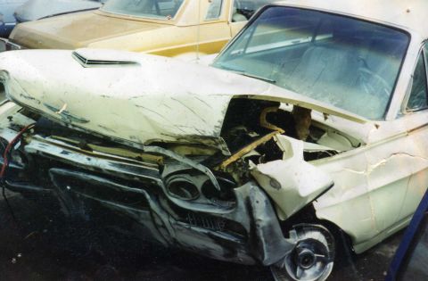 1993 Ford Bronco - My thunderbird after I screwed up. Had a tread seperation that pitched the car straight into the center divider at 65 MPH. My two friends i…