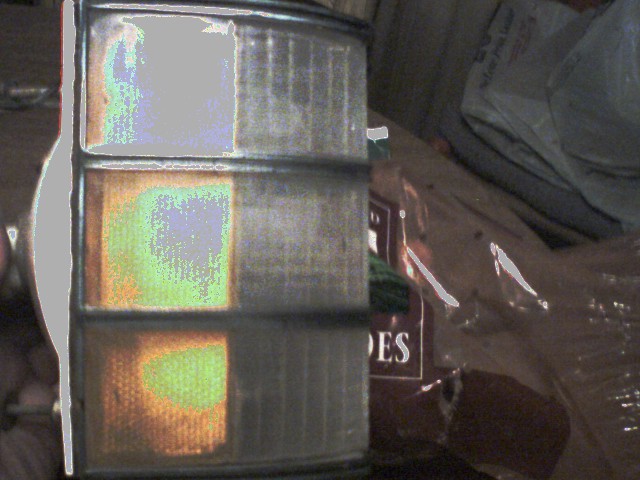 Taillight assembly with amber and clear sections, showing some discoloration