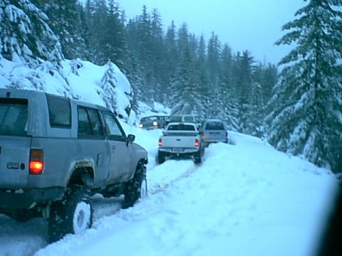 1979 Ford Bronco - These people came up after us and we had to help them for three hours cause they were taking turns getting stuck. Wife was mad.