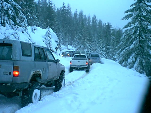 These people came up after us and we had to help them for three hours cause they were taking turns getting stuck. Wife was mad.