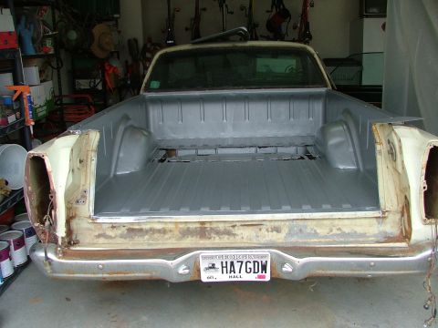 1969 Ford Ranchero - Bed all done in Rust Bullet primer