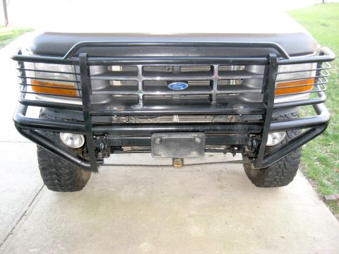 1996 Ford Bronco - Front view of a 1996 Ford Bronco, equipped with a brush guard.