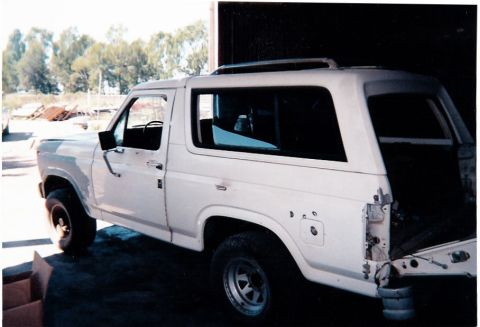 1981 Ford Bronco - At the start of the project