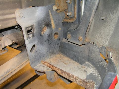 2000 Ford Excursion - The blocker beam on the front of the Excursion was blocking my ability to drop the leaf spring completely out from the front end. So, I rem…
