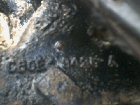 1973 Ford Ranchero - Engine block casting numbers are visible in this close-up shot.