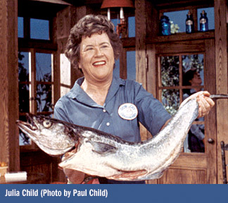 1991 Ford Bronco - Julia Child is shown holding a large fish.