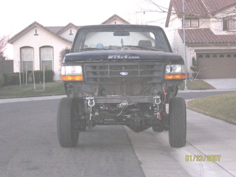 1994 Ford Bronco - This 1994 Ford Bronco features a custom front bumper with a winch and tow hooks.