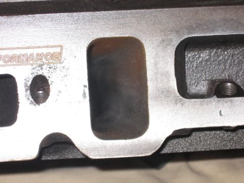 1988 Mercury Grand Marquis - Ported E7 Heads closeup of intake port Jan. '07