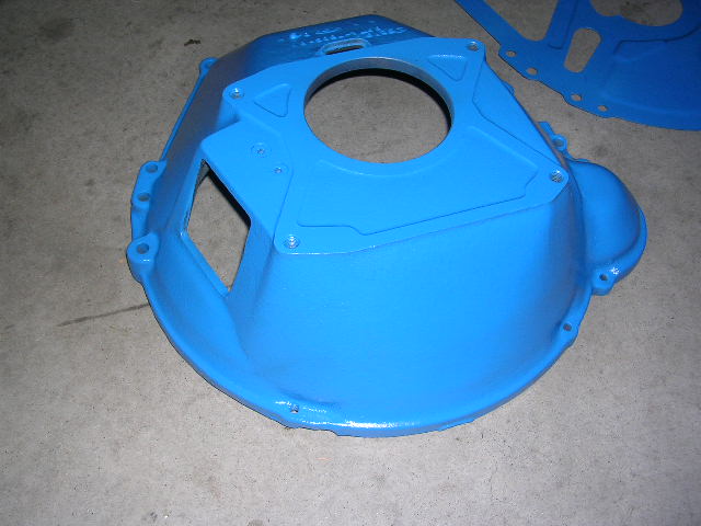 Blue bell housing with circular opening and mounting holes