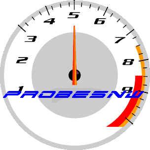 1988 Mazda MX-6 - A close-up of a tachometer gauge displays engine speed with a redline indicator.