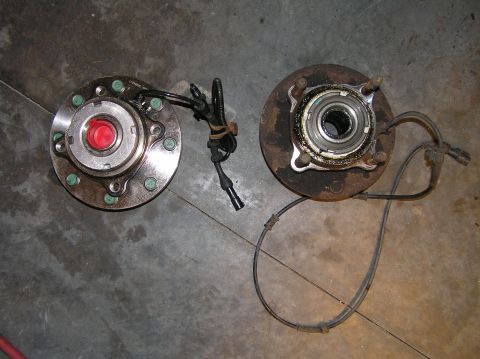 2000 Ford Excursion - I had a lot of play in the front passenger-side wheel and it was due to the bearing in the hub assembly being worn out. The swap is very st…