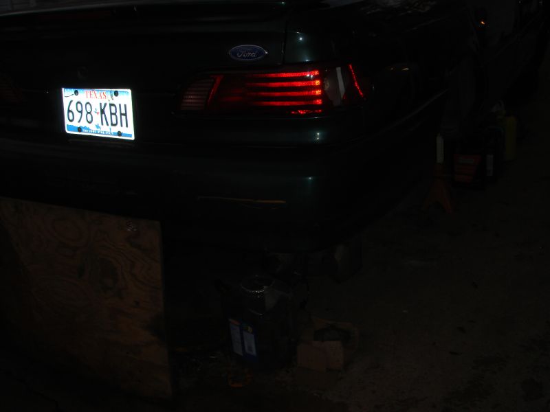 1993 Ford Taurus rear with Texas license plate 698-KBH