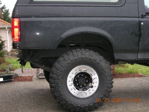 1996 Ford Bronco - Fender trimming