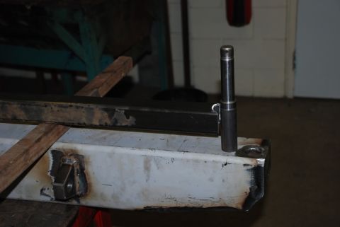 1996 Ford Bronco - Close-up of a custom bumper being fabricated, with metal parts and welding visible.