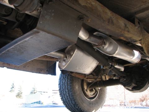 1975 Ford Bronco - part of the exhaust.