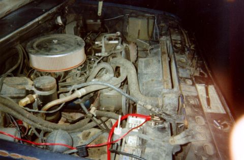 1982 Ford Bronco - left shot of engine