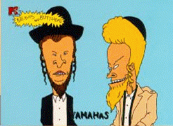 1987 Suzuki Samurai - Animated characters Beavis and Butt-Head are depicted in this image with text elements.
