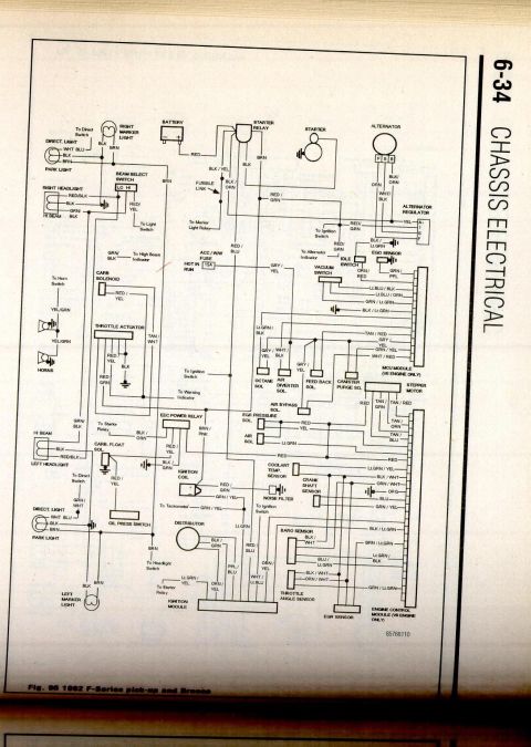 1982 Ford Bronco - wiring diagram for 1982 Ford F150 & Bronco