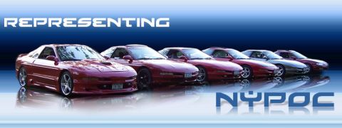 1996 Ford Probe - Multiple maroon Ford Probes are displayed in a line, viewed from the front three-quarter angle.