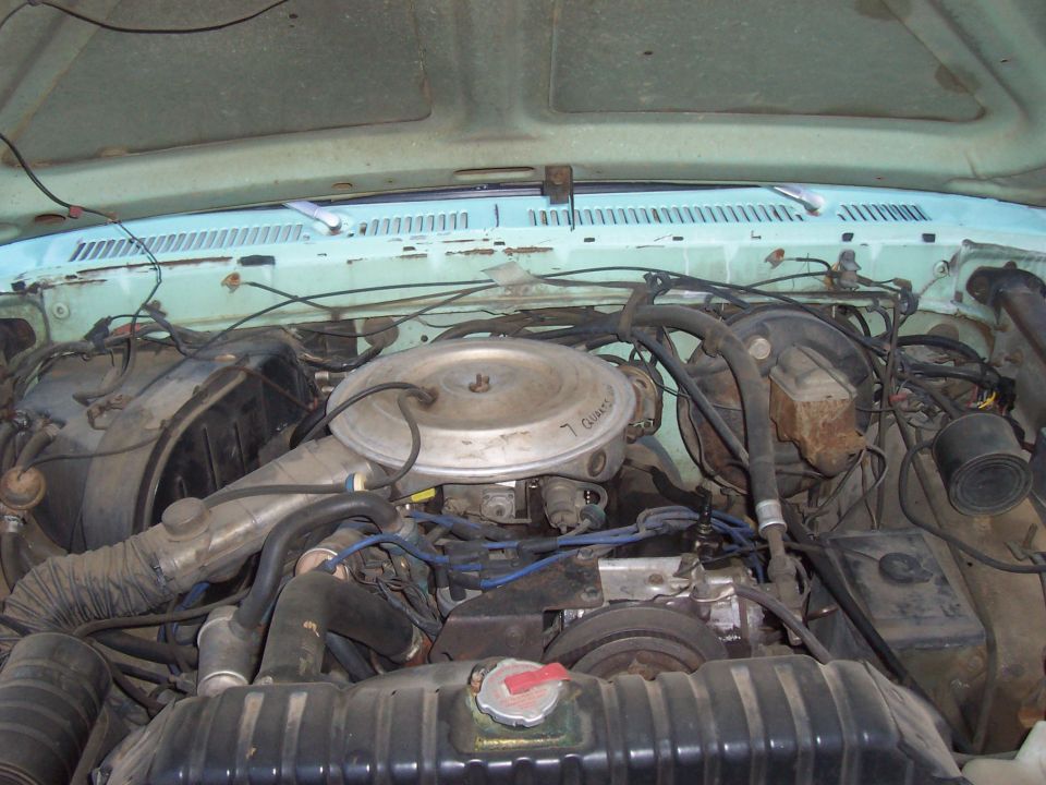 front view of engine