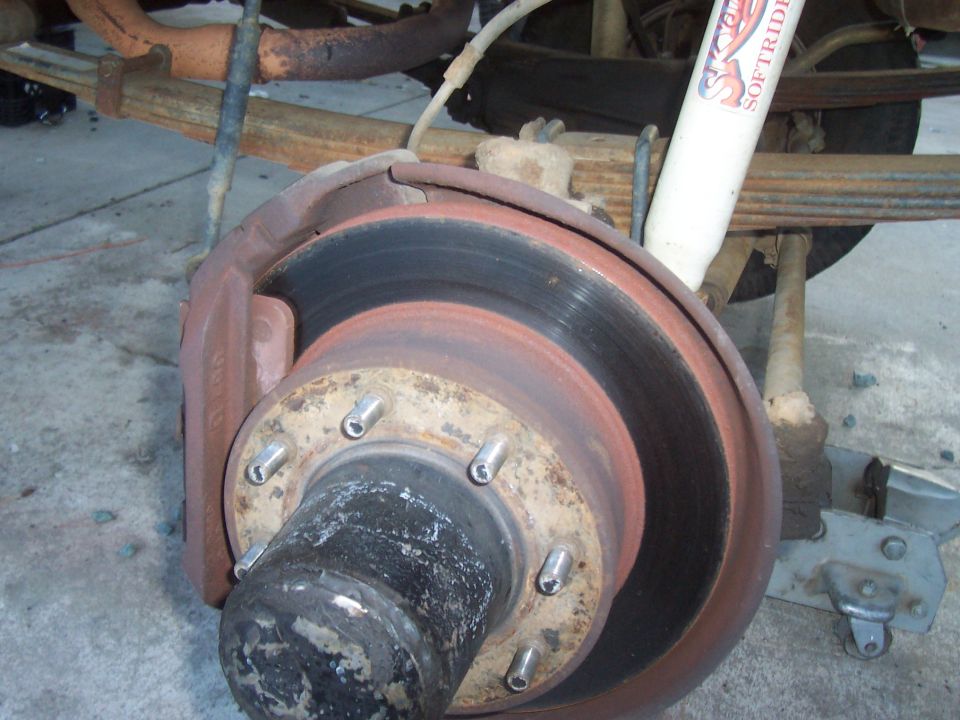 right front brake  rotor and hub
