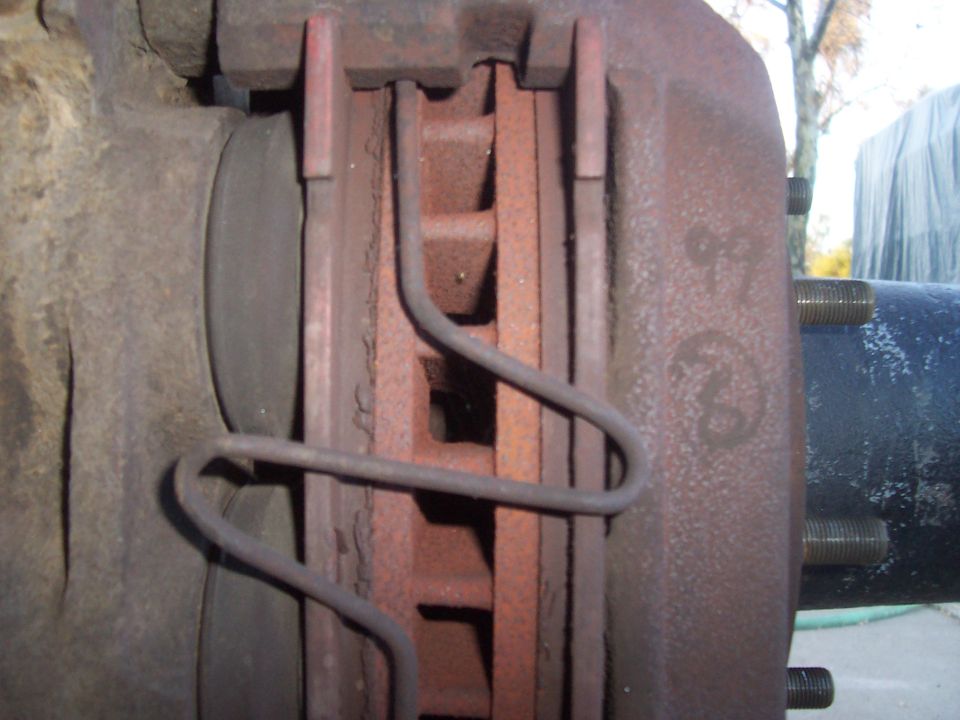 right front brake caliper and brake pads.