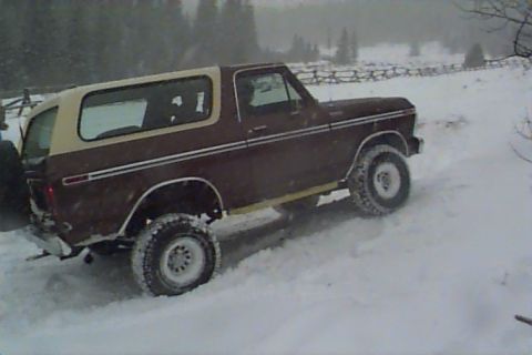 1980 Ford Bronco - Here's Rob's '79 doing some flex in the same place I did mine.