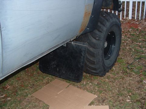 1978 Chevrolet C/K Pickup - Front Mudflap install just to be legal.. Crappy lookin...